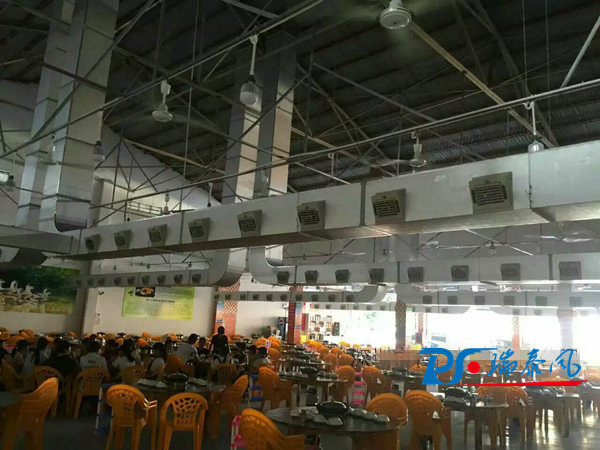 餐廳降溫解決方案——安裝潤東方環(huán)?？照{(diào)圖片