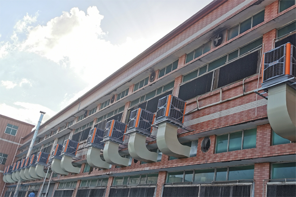 梅州工廠通風降溫設(shè)備廠家案例圖